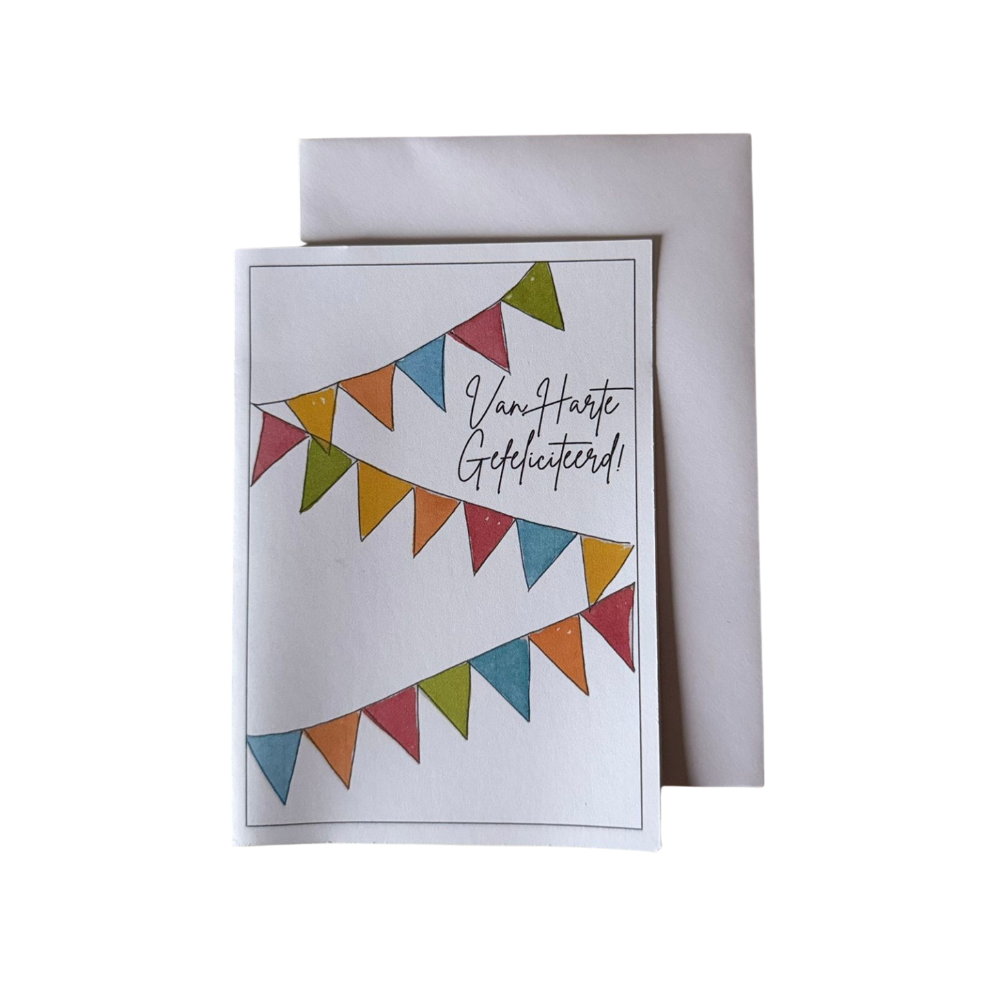 Ansichtkaart 'Vlaggetjes'