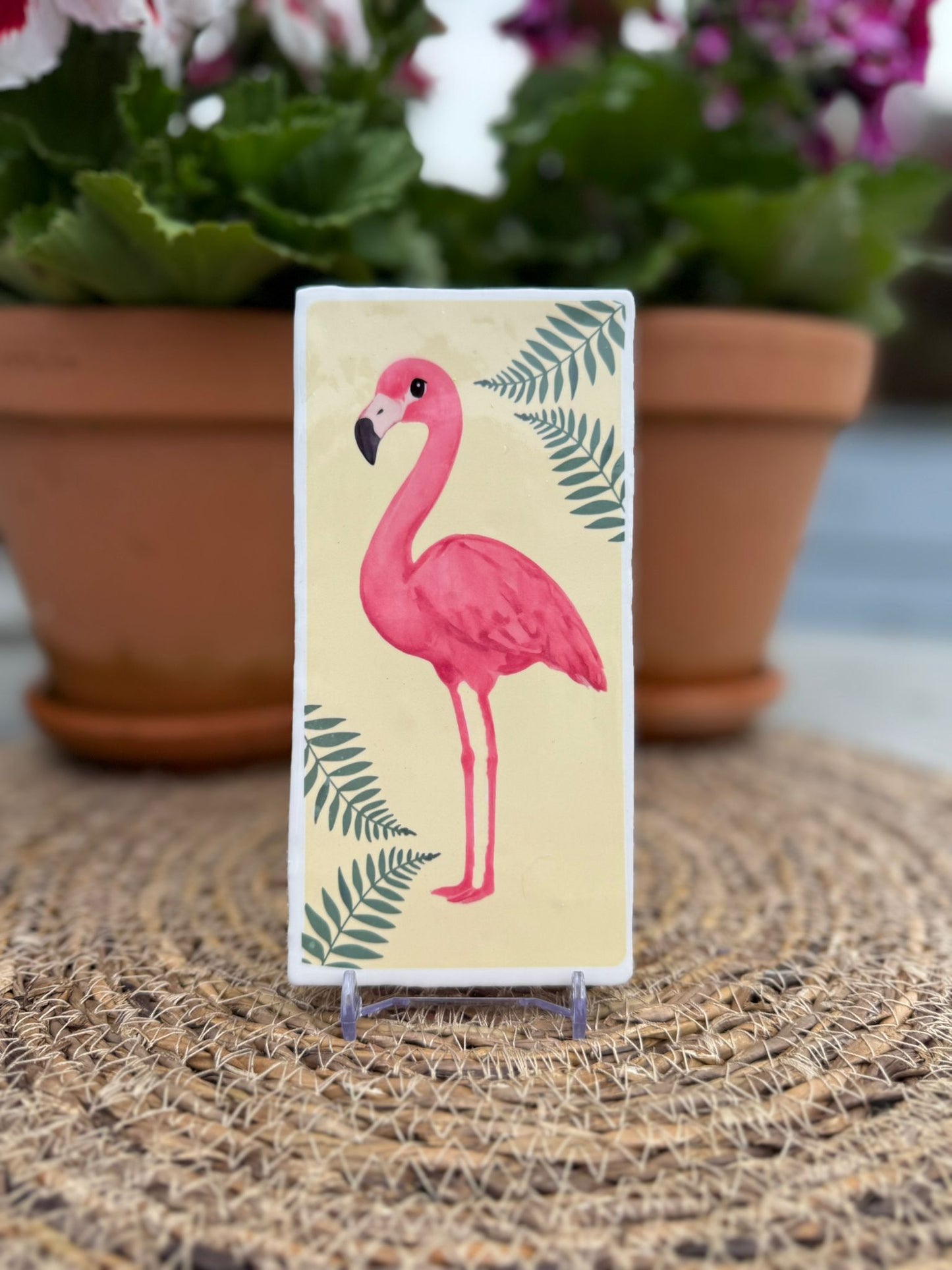 Tegeltje 'Flamingo'