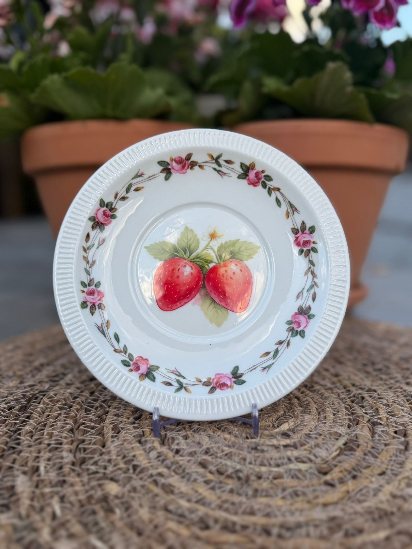Wandbordje 15 cm ‘Aardbei'