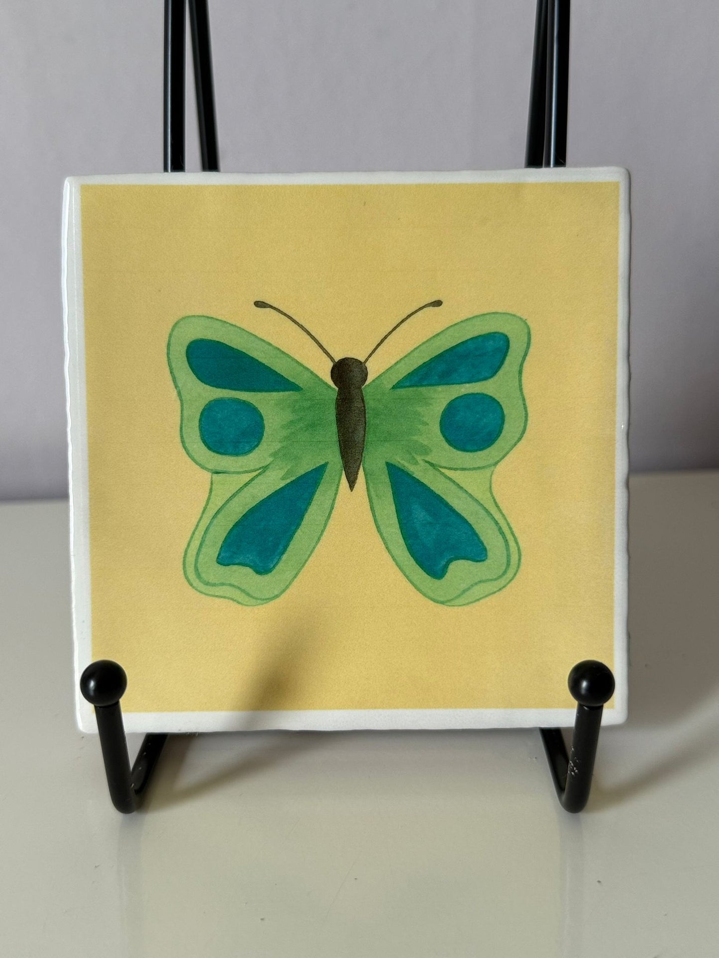 Tegeltje Vlinder Groen