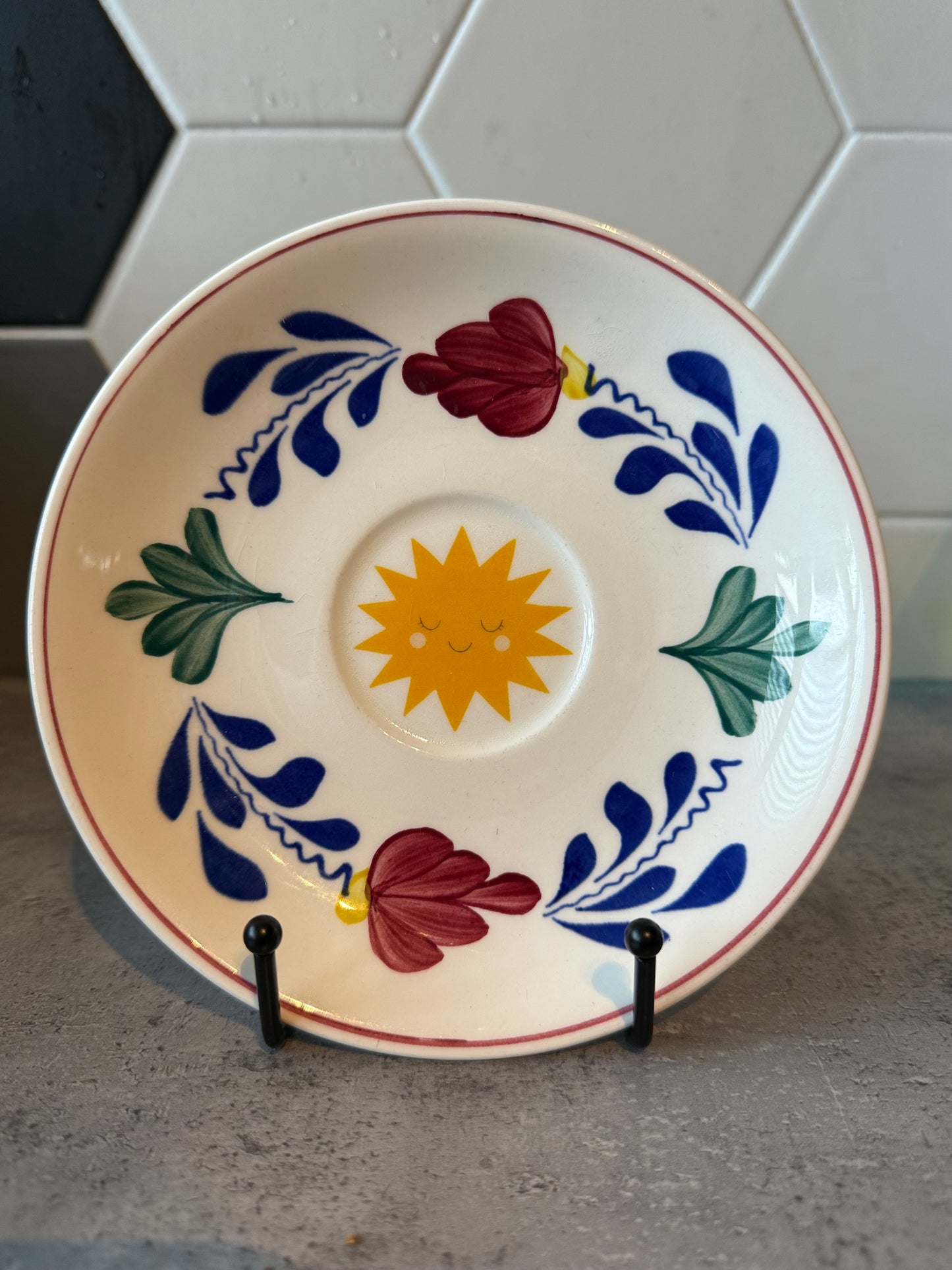 Wandbordje 17 cm ‘Zonnetje’