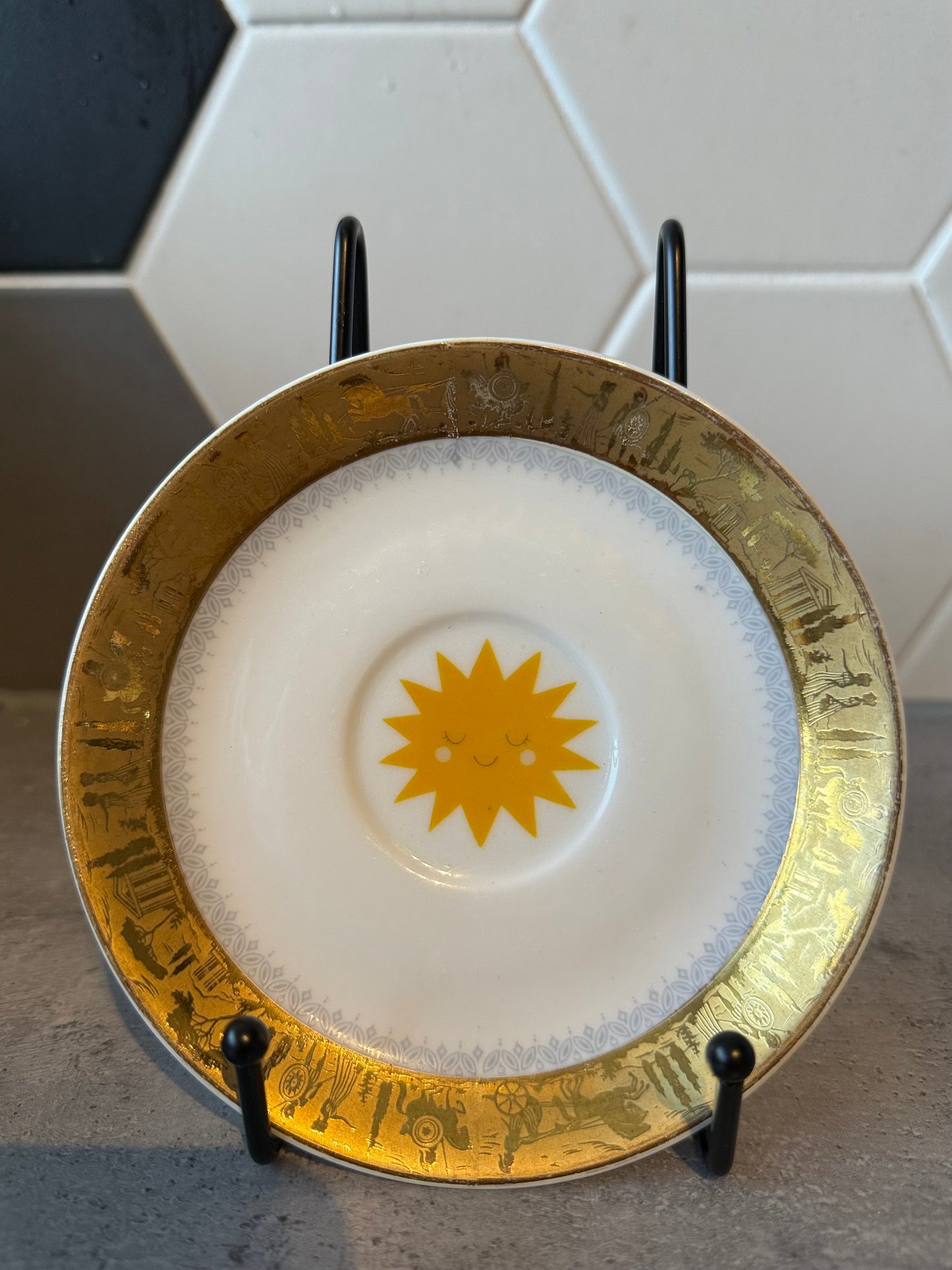 Wandbordje 14 cm ‘Zonnetje’