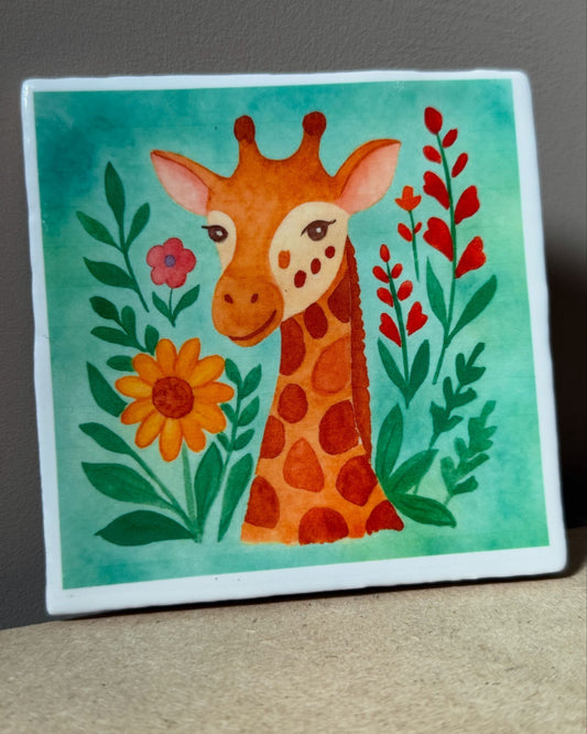 Tegeltje 'Giraffe'