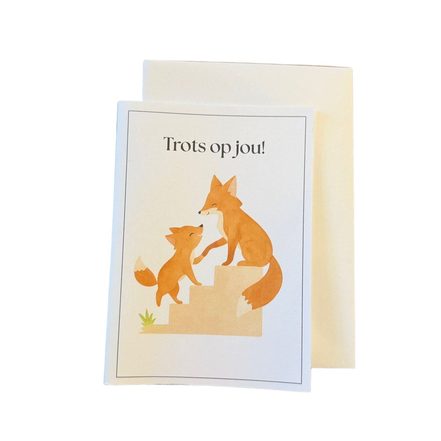 Ansichtkaart 'Vosjes'