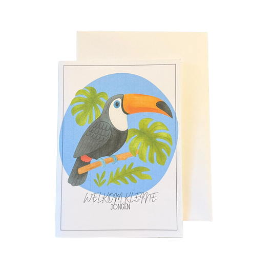 Geboortekaart 'toekan'