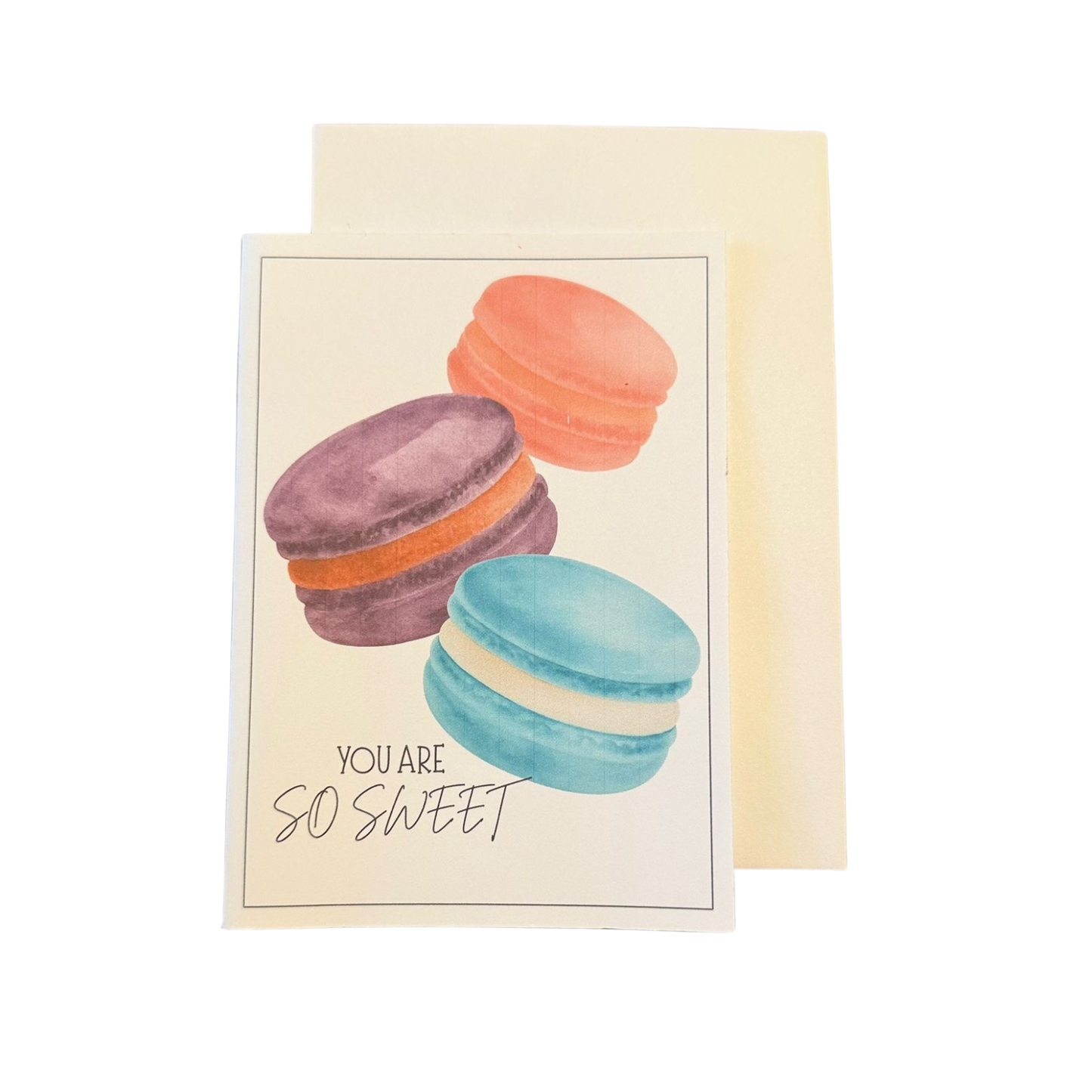 Ansichtkaart 'Macarons'