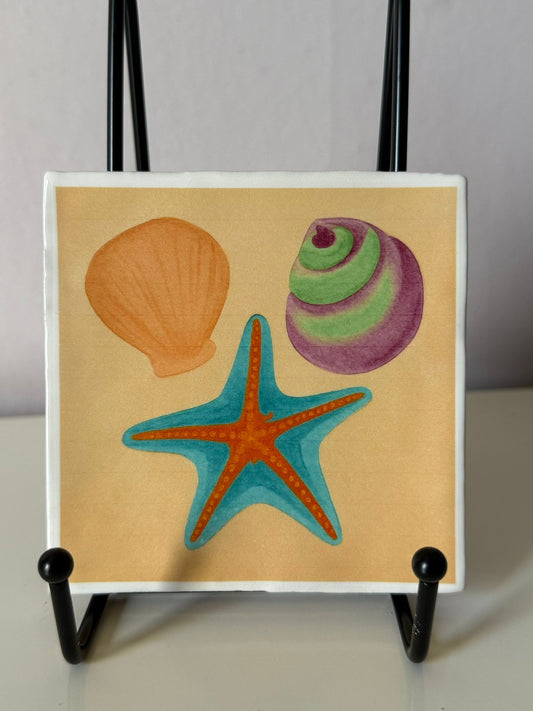 Tegeltje schelpjes