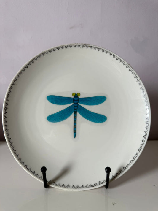 Wandbordje 20 cm Libelle