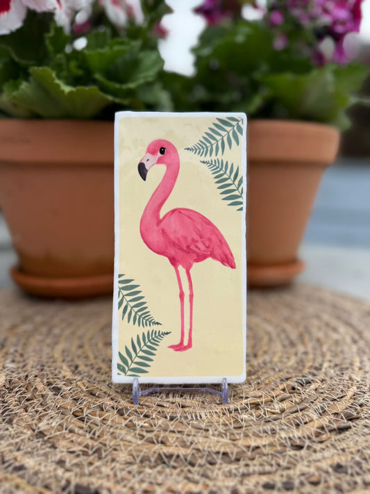 Tegeltje 'Flamingo'