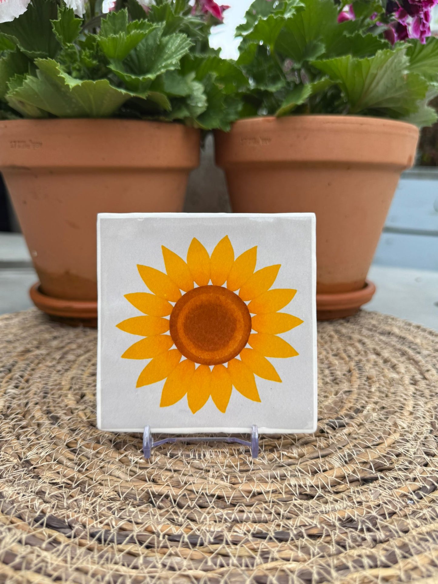 Tegeltje 'Zonnebloem'