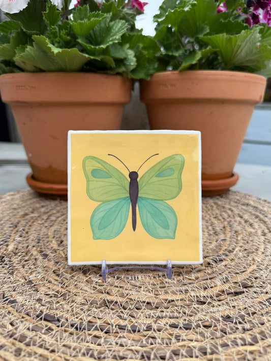 Tegeltje Vlinder Groen