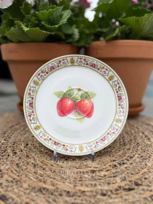 Wandbordje 15 cm ‘aardbeien'