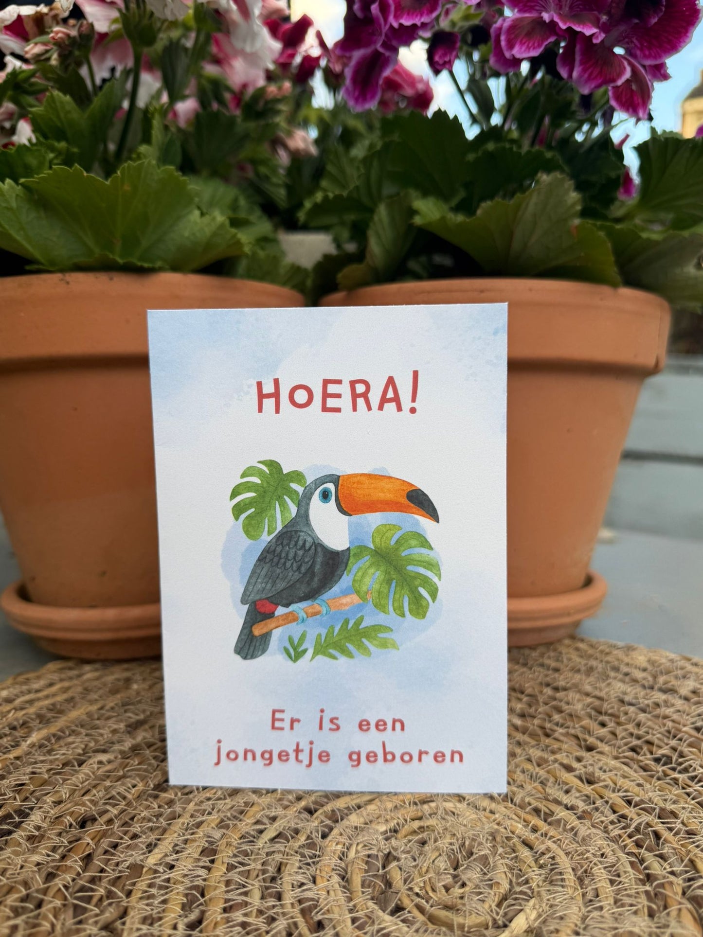 'Geboorte jongen' Kaart