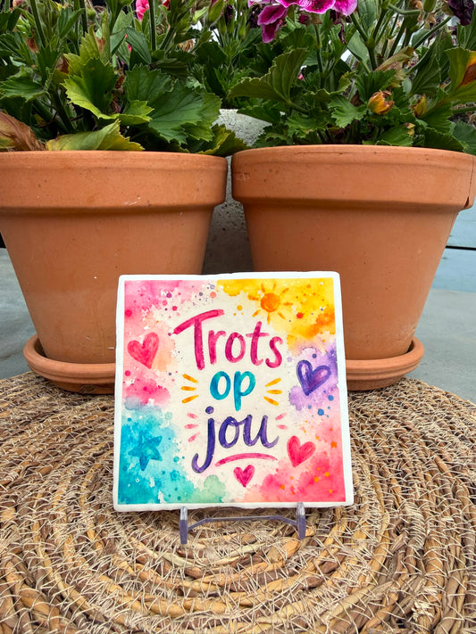 Tegeltje 'Trots op jou'