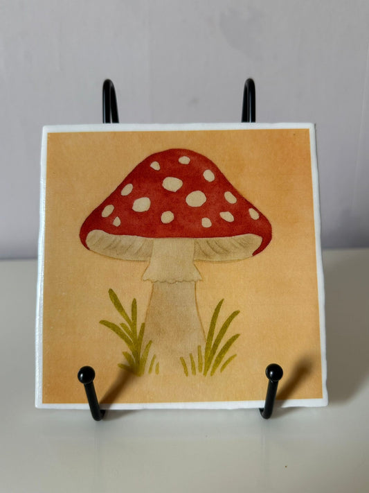 Tegeltje 'Paddestoel'