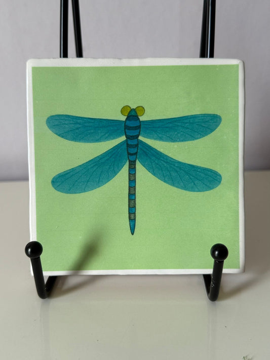 Tegeltje Blauwe Libelle