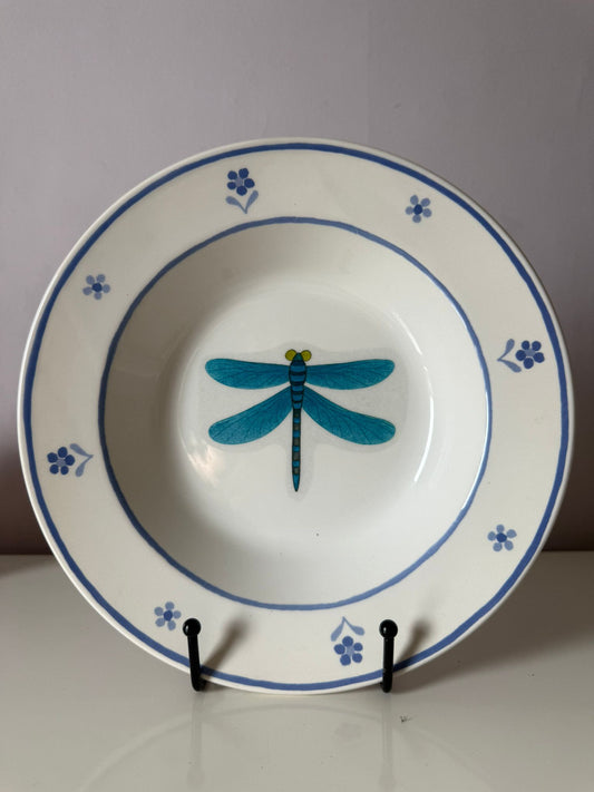 Wandbordje 22 cm Libelle